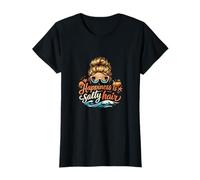 Happiness is Salty Hair Permanent Vacation Party T-Shirt