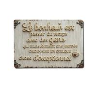 Happiness Is Spending Time with People Who Turn An Ordinary Day Into Something Exceptional Tin Sign Vintage Metal Sign Home Bar Garden Indoor & Outdoor Wall Decor Retro Metal Poster 8x12 Inch