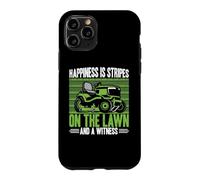 Happiness is Stripes on the Lawn and a Witness Lawn Mowing Case for iPhone 11 Pro