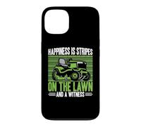 Happiness is Stripes on the Lawn and a Witness Lawn Mowing Case for iPhone 13