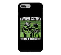 Happiness is Stripes on the Lawn and a Witness Lawn Mowing Case for iPhone 7 Plus/8 Plus