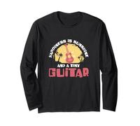 Happiness is Sunshine and A Tiny Guitar Funny Ukulele Player Long Sleeve T-Shirt