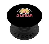 Happiness Is Sunshine And A Tiny Guitar Funny Ukulele Player PopSockets Adhesive PopGrip