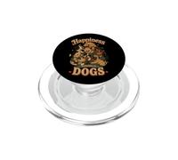 Happiness Sponsored by Dogs - Dog Lover Design PopSockets PopGrip for MagSafe