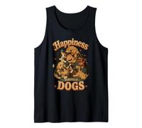 Happiness Sponsored by Dogs - Dog Lover Design Tank Top