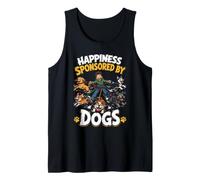 Happiness Sponsored by Dogs - Fun Dog Lover Design Tank Top