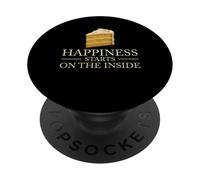 Happiness Starts Inside Cake Positive Thinking Inspiring PopSockets Adhesive PopGrip