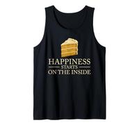 Happiness Starts Inside Cake Positive Thinking Inspiring Tank Top