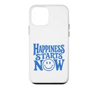 Happiness Starts Now Positive Smile Family Kindness Quote Case for iPhone 12 mini