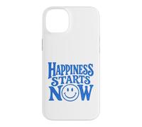 Happiness Starts Now Positive Smile Family Kindness Quote Case for iPhone 14 Plus
