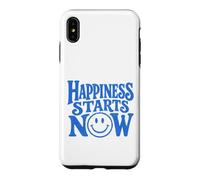 Happiness Starts Now Positive Smile Family Kindness Quote Case for iPhone XS Max
