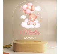 HappinessMade Personalized Baby Night Light,Customized Birthday Gift for Boys and Girls,Night Light for Kids with Name,Newborns,Christening Children Gifts,Decorative Birthday Gift