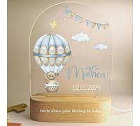 HappinessMade Personalized baby night light,Customized birthday gift for boys and girls,Night Light for Kids with Name,newborns,Christening Children gifts,Decorative birthday gift