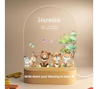 HappinessMade Personalized Baby Night Light,Customized Birthday Gift for Boys and Girls,Night Light for Kids with Name,Newborns,Christening Children Gifts,Decorative Birthday Gift
