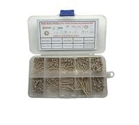 Happinesspark PEEK M2 Plastic Metric Cross Phillips Pan Head Screws Set 4-25mm with Nuts Washers Assortment Kit High-Temperature Chemical Resistant Fastener Set
