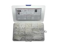 Happinesspark PVDF Metric Cross Phillips Pan Head Screws M5 Length 6-40mm with Nuts and Washers Assortment Hardware Kit Total 245PCS Chemical Resistant Corrosion Proof Fastener Set