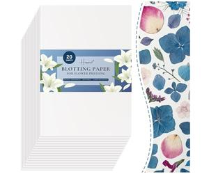 Happinit 100 A4 Size Blotting Papers for Herbarium Craft, Large Blotter Paper for Herbarium & Flower Press, Working with Pressing Kit for Adults (100)