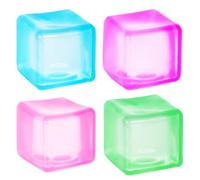 Happiorbit Stress Balls for Autism - 4 Pack Square Stress Balls Anxiety Relief Toys, Soft Squeeze Toys for Kids & Adults, 1.97in Sensory Fidget Cubes, Durable Design Not Easy to Fall Off