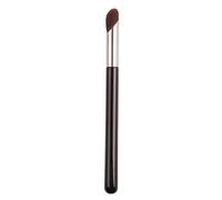HAPPITON Angled Precision Concealer Brush - Small Under Eye/Nose Contour, Face Blending & Foundation Brush for Concealing Setting Buffing - Works with Powder/Liquid/Cream Cosmetics (Black)