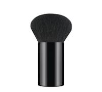HAPPITON Kabuki Face Brush - Synthetic Bristles for Wet/Dry Makeup - Soft, Absorbent & Versatile for Bronzer, Powder & Highlighter (Black)
