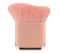 HAPPITON Soft Self Tanner Brush - Portable Face & Body Applicator for Tanning Lotion, Mousse & Cream - Kabuki-Style Makeup Brush for Legs & Full Body(Pink)