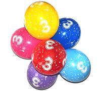 Happium 12" Latex Assorted Balloons Age 3, Birthday Balloons Number 3, Pack of 10 Multicolour Dinosaurs