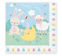 Happium 20pcs Easter Paper Napkins, Easter Dinner, 33 x 33cm Lunch and Brunch Supplies for Easter Table Decor Party Decoration