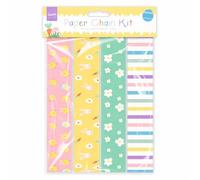 Happium Easter Paper Chains, Pack of 60 - Assorted Decorative Patterns, Self Adhesive Tape on The Reverse