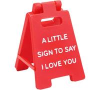 Happium Romantic "A Little Sing To Say I Love You" Mini Sign, Valentine's Day for Girlfriend, Wife, Fiancée, Cute Mini Love Sign Decor for Wedding, Birthday, Anniversary, Heartfelt Home Decor for Her