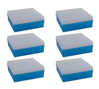 Happlignly 6X Plastic Square 100 Positions Laboratory 1.5Ml Centrifuge Tube Case Box