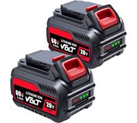 HAPPLYS - 2 Pack 9.0Ah for Dewalt 20V/60V Battery Compatible with Dewalt 20V 60V Flexvolt Battery DCB609 DCB612 Compatible with Cordless Power Tools
