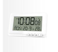 HAPPMY Radio Alarm Clock Digital with 2 Alarm Times, Alarm Clock Digital with Light, Radio-Controlled Clock with Temperature Display, Digital Clock with Date and Day of the Week, Digital Alarm Clock