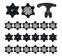 HAPPOW 20pcs Golf Spikes Set,Golf Shoe Cleats Replacements Spikes with 1pcs Shoe Nail Remover