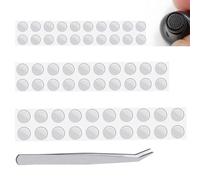 HAPPOW 30 Pairs of Earphones Dustproof Mesh with Adhesive, In-Ear Headphones Filter Net, Dustproof Stainless Steel Mesh Replacement (3.5 mm, 4 mm, 4.5 mm, 3 Sizes, Each Size, 10 Pairs), Includes