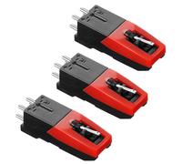 HAPPOW 3PCS Universal Record Player Cartridge, Turntable Cartridge Needle Replacement Turntable Diamond Replacement Stylus for LP Phonograph,ION, Crosley, Victrola