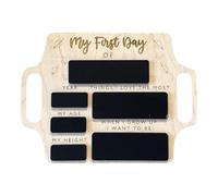 HAPPOW First Day of School Chalkboard, Portable First Day at School Sign with Handles, Reusable Memory Photo Board for Kids - Perfect for Preschool and Kindergarten