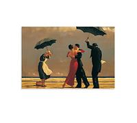 HAPPOW Jack Vettriano Singing Butler Poster Decorative Painting Canvas Wall Posters And Art Picture Print Modern Family Bedroom Decor Posters 08x12inch(20x30cm)