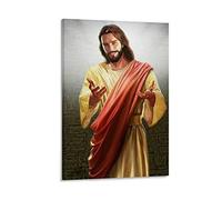 HAPPOW Jesus Saying Come To Me Poster Decorative Painting Canvas Wall Posters And Art Picture Print Modern Family Bedroom Decor Posters 16x24inch(40x60cm)