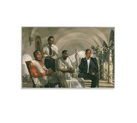 HAPPOW Mandela - Malcolm X - Obama - Martin Luther King Poster Decorative Painting Canvas Wall Posters And Art Picture Print Modern Family Bedroom Decor Posters 16x24inch(40x60cm)