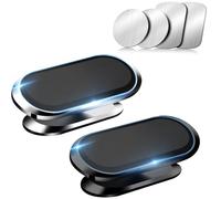 HAPPOW Mobile Phone Holder Car Magnet - Magnetic Mobile Phone Holder 360° Rotatable, Extra Strong Magnet, Universal for iPhone Samsung All Smartphones, Adhesive Base for Dashboard