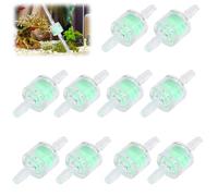 HAPPOW Pack of 10 Aquarium Water Pump Hose Filter, Filter for 2-4 mm Aquarium Hose, Clear PP & PE Silicone Hose Connector with Aviation-Grade Composite Cotton Filter Cartridge (4 mm)