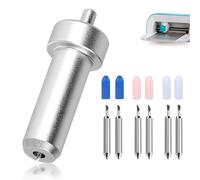 HAPPOW Replacement Blades for Cricut Joy Xtra/Extra, 6 Cutting Blades with 1 Holder, Fine Cut Blade (30°/45°/60°), Accessories for Cricut Joy, for 1.5 mm Thick Cardstock/Vinyl/Cork/Fabric (Silver)