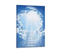 HAPPOW Stairway to Heaven Poster Decorative Painting Canvas Wall Posters And Art Picture Print Modern Family Bedroom Decor Posters 08x12inch(20x30cm)