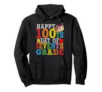 Happy 100 Day of 7th Seventh Grade - Happy 100 Day Of School Pullover Hoodie
