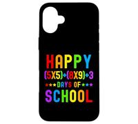 Happy 100 Days Of School -100th Day of School Math Teacher Case for iPhone 16 Plus
