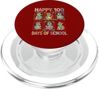 Happy 100 Days Of School Colorful Group Turtles Students PopSockets PopGrip for MagSafe