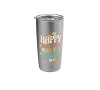 Happy 100 Days of School Math Formula Teacher Student Stainless Steel Insulated Tumbler