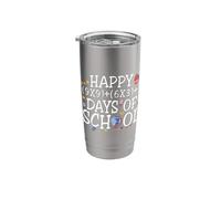 Happy 100 Days of School Math Formula Teacher Student Stainless Steel Insulated Tumbler