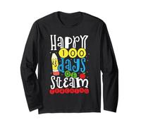 Happy 100 Days of STEAM Teaching Celebration Long Sleeve T-Shirt
