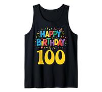Happy 100th Birthday Apparel Milestone Celebration Tank Top